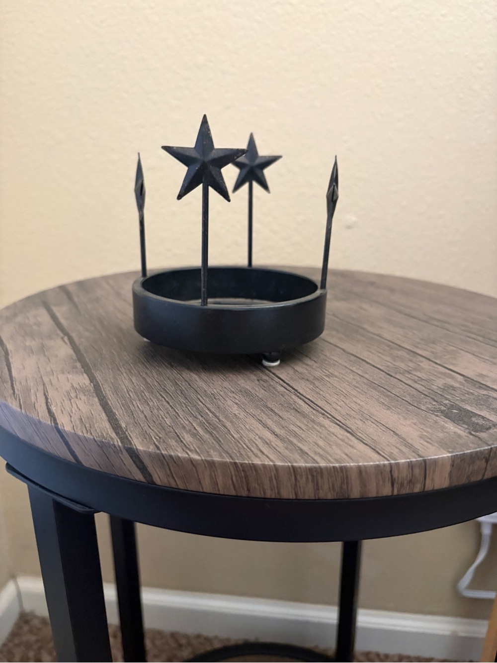 Gold Canyon Candle Holder with Seasonal Changing Spike Decor